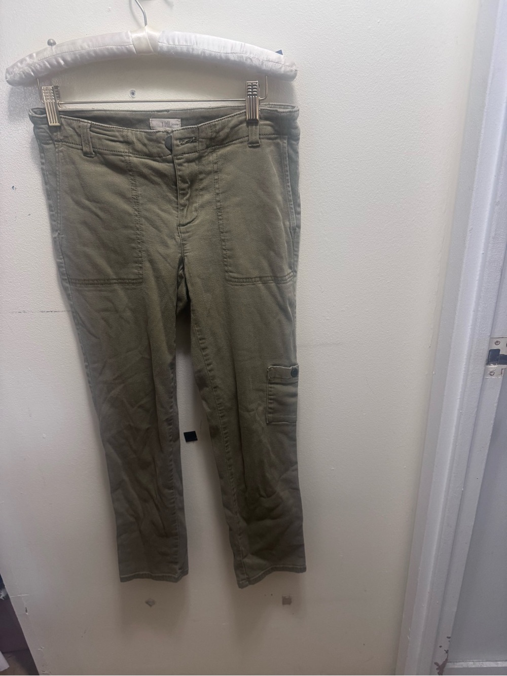 J. Jill Olive Green Cargo Pants with Utility Details size 2